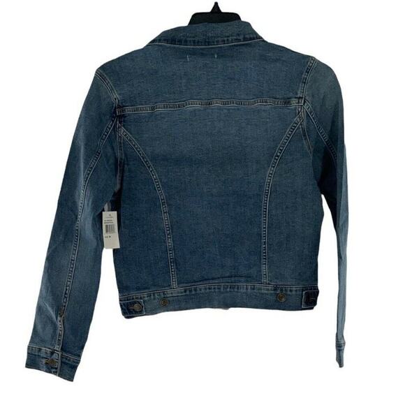 Vigoss Jean Jacket Womens Size Medium Long Sleeves Flap Pockets Denim NEW - Picture 7 of 12